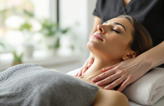 massage lymphatique cou