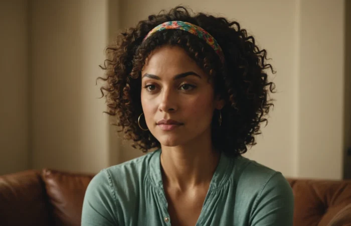 bandeau cheveux bouclés